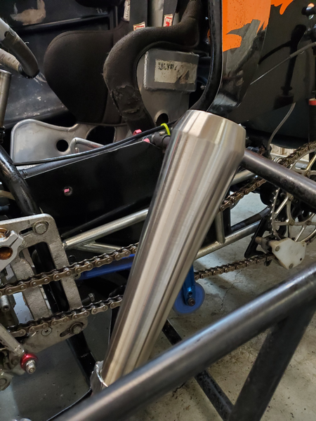 600cc High Performance Muffler (Stainless Steel)